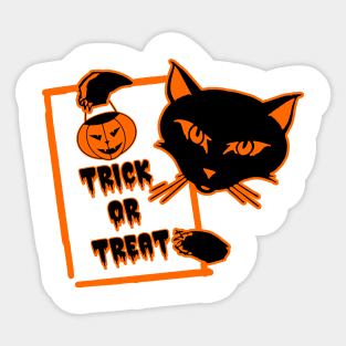 Halloween Trick Or Treat Sticker